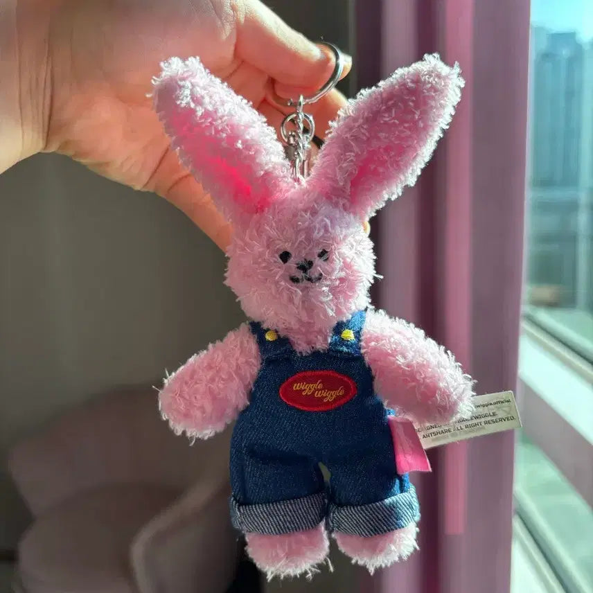 [BUNJANG] Wiggle Wiggle Rabbit Keyring / 위글위글 키링