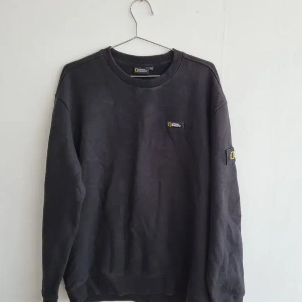 [BUNJANG] National Geographic Sweatshirt Black / 내셔널지오그래픽 맨투맨 블랙