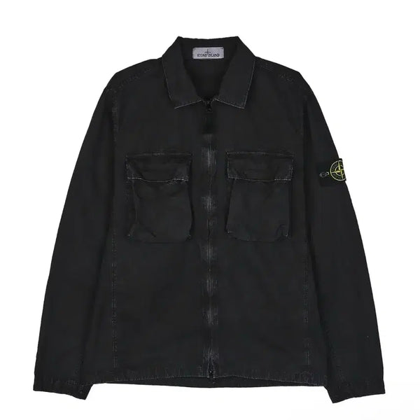 [BUNJANG] Stone Island Old Effect Overshirt Black / 스톤 아일랜드 올드이펙트 오버셔츠 블랙