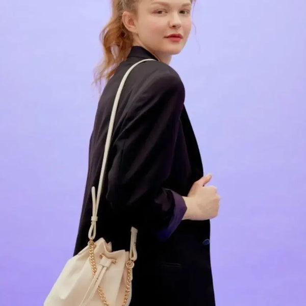 [BUNJANG] JILL by JILLSTUART Quilted Bucket Bag Ivory / 질바이질스튜어트 퀼링 버컷백 아이보리