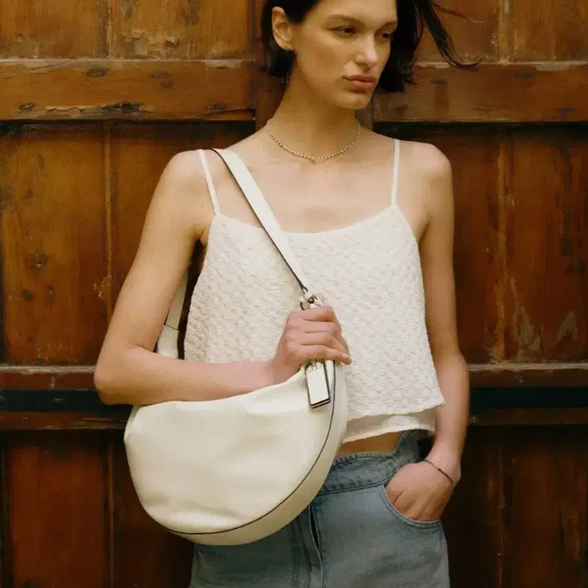 [BUNJANG] Joy Gryson June Hobo Bag Medium Ivory / 조이그라이슨 준 호보백 미디움 아이보리
