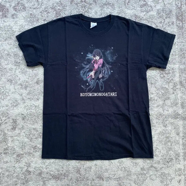 [BUNJANG] Bootleg Monogatari Animation T-Shirt / 모노가타리 부틀렉 애니메이션 티셔츠 애니티