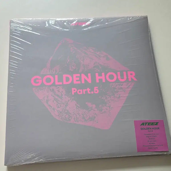 [BUNJANG] ATEEZ Golden Hour Part.5 Bad LP Album Pink Vinyl Unsealed / 에이티즈 골든아워5 Bad 엘피 LP 앨범 핑크 바이닐 개봉