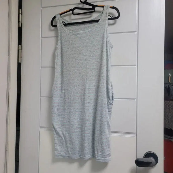 [BUNJANG] Sleeveless Striped Midi Dress / 원피스