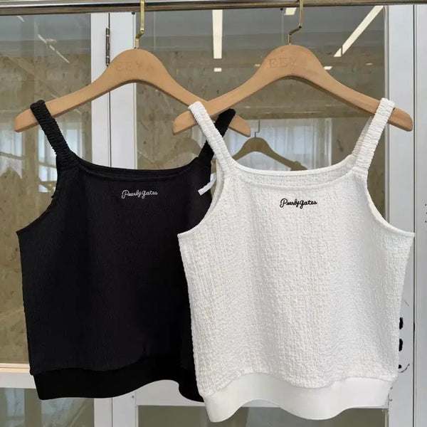 [BUNJANG] Pargates Women's Sleeveless Top White / 파리게이츠 여성 민소매 화이트