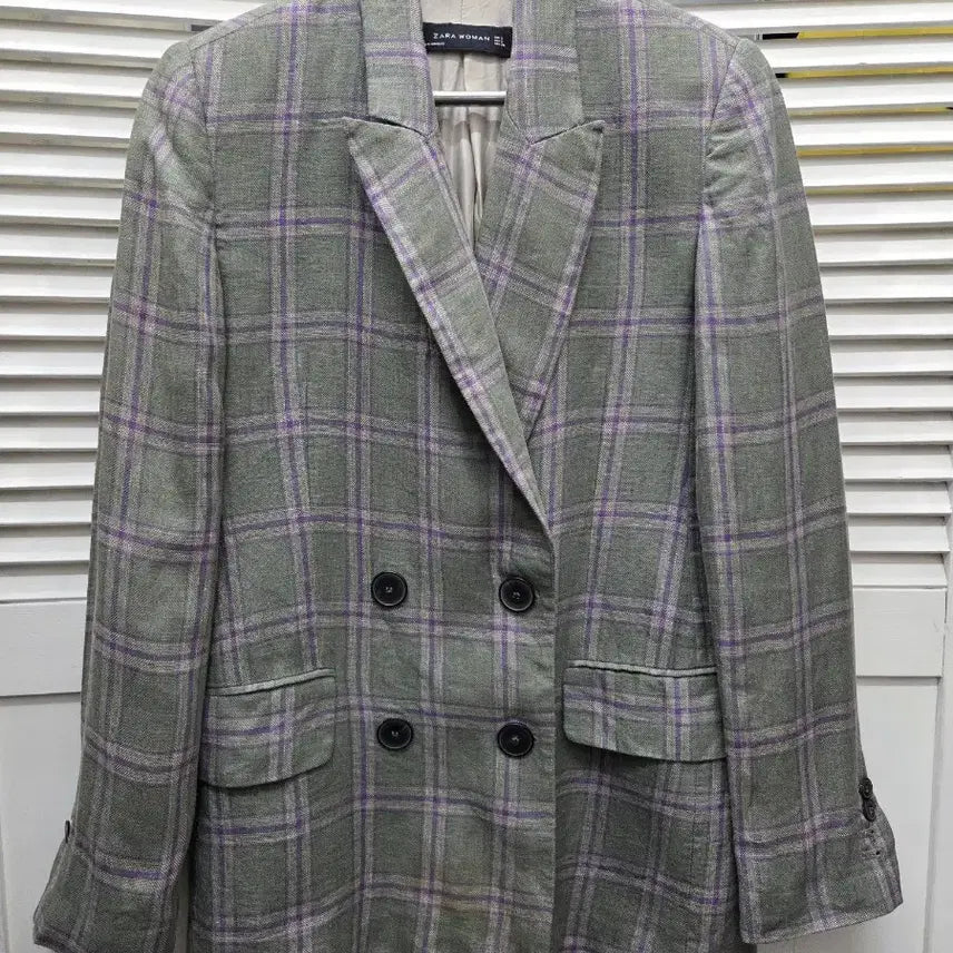 [BUNJANG] Zara Linen-Like Blazer Jacket / 자라 린넨 라이크 블레이저 자켓