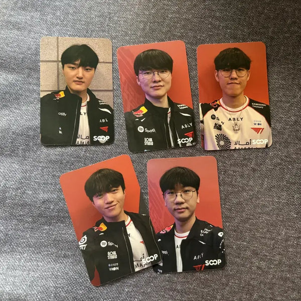 [BUNJANG] T1 Esports Team Photocard Set (5 Cards) / T1 티원 선수단 포토카드 5장 세트