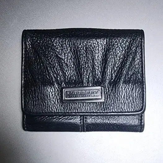 [BUNJANG] Burberry Men's Natural Leather Bi-fold Wallet Black / Burberry 버버리 남성 천연가죽 가죽 반지갑 블랙