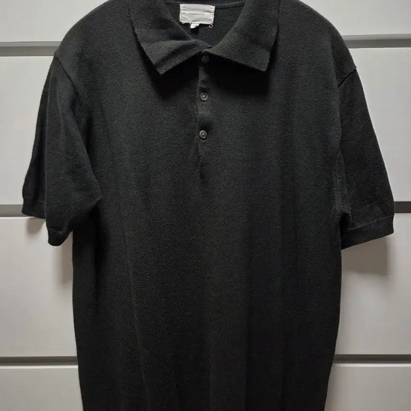[BUNJANG] MANNERGRAM Cashmere Blend Knit Polo Shirt Size 105 / 매너그램 MANNERGRAM 캐시미어 니트 폴로티 105