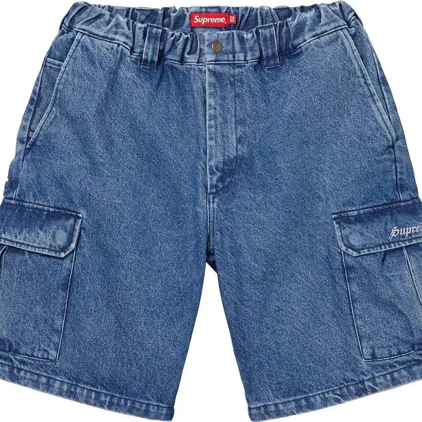 [BUNJANG] Supreme Utility Denim Cargo Shorts / 슈프림 유틸리티 데님 카고 숏팬츠 반바지 30 사이즈