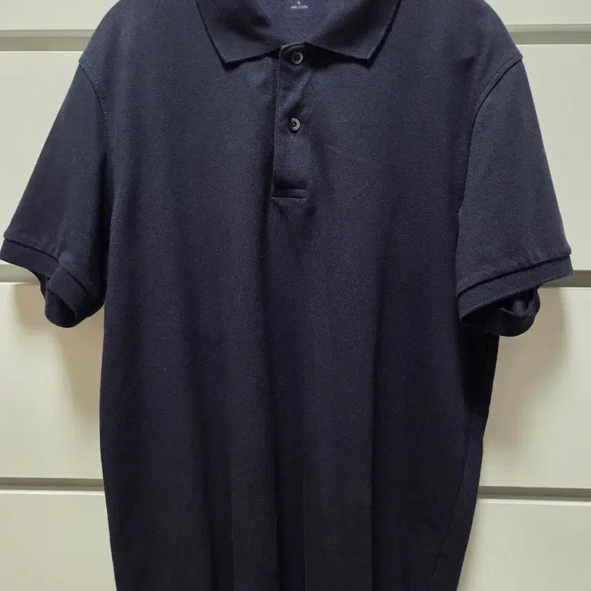 [BUNJANG] Uniqlo Short-Sleeve Polo Shirt XL / 유니클로 반팔 카라티 네이비 화이트 Xl