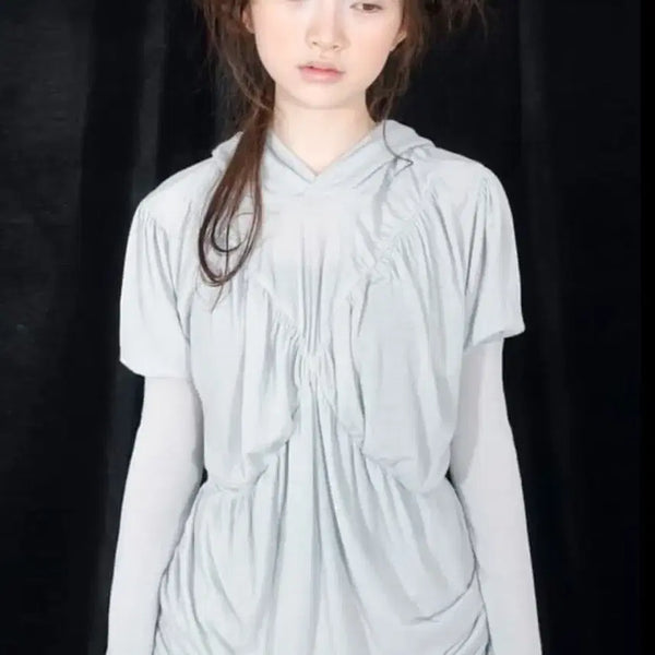 [BUNJANG] Shopfairy Drape Hoodie / 샵페어리 드레이프 후디 후드티