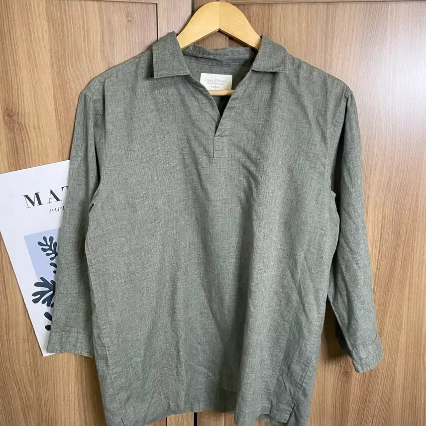 [BUNJANG] Polo Ralph Lauren Linen Blend 7-Sleeve Shirt Medium / 폴햄 린넨 혼방 7부 셔츠 M(95)