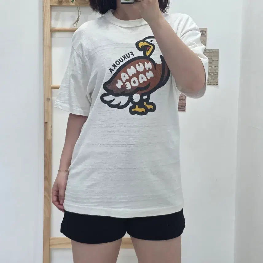 [BUNJANG] Human Made Limited Edition Fukuoka Store Exclusive Eagle Graphic T-Shirt White M / [프립]M/휴먼메이드 한정판 독수리 반팔티 화이트