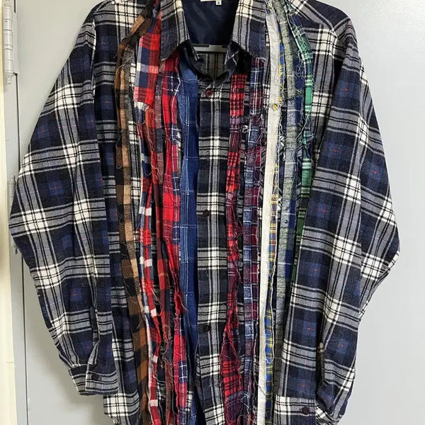 [BUNJANG] Rebuild by Needles Flannel Shirt / 리빌드 바이 니들스 플란넬 셔츠