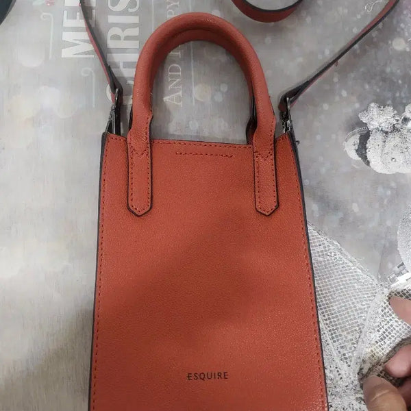 [BUNJANG] Esquire Orange Mini Tote Bag / 정품 에스콰이어 오렌지 미니 토트백