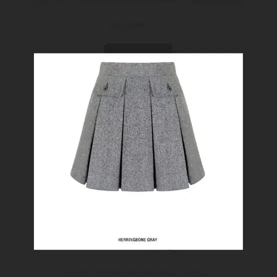 [BUNJANG] Grove Deer Mini Skirt Grey / 그로브 디어 스커트 그레이