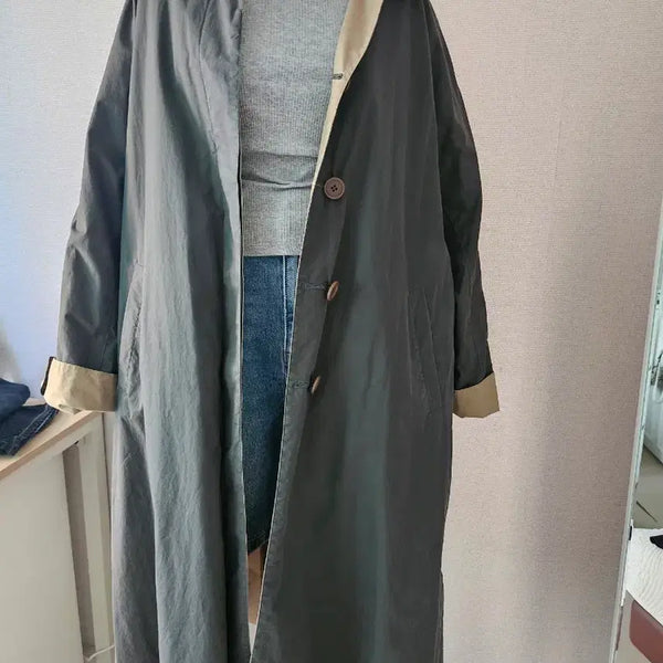 [BUNJANG] Italian Cotton Trench Coat Women's / 이태리 코튼 트렌치코트