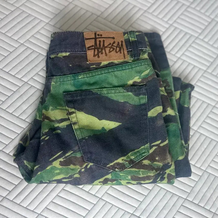 [BUNJANG] Stussy Big Ol Camo Cargo Pants / 초희귀 스투시 Big ol 카모 바지 28