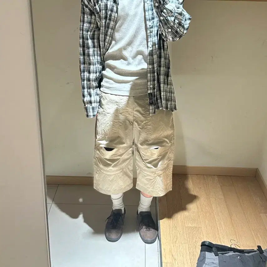 [BUNJANG] Cost Per Kilo Split Bermuda Shorts XL / 코스트퍼킬로 스플릿 쇼츠 버뮤다 XL