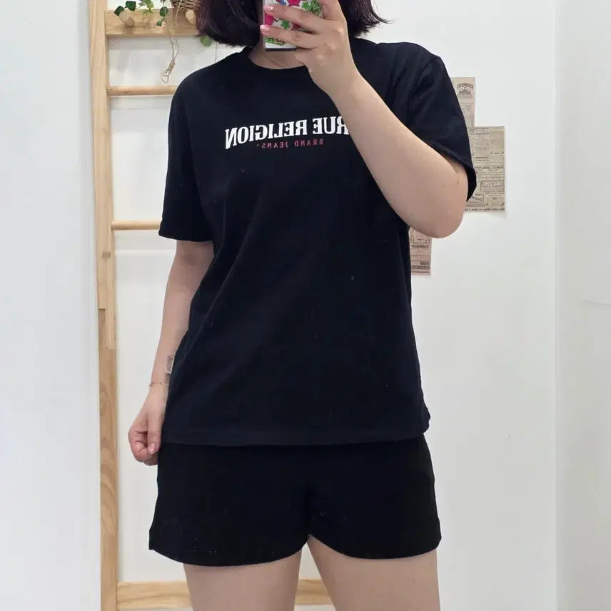 [BUNJANG] True Religion Black Short Sleeve T-Shirt / [프립]L/트루릴리젼 반팔티 블랙