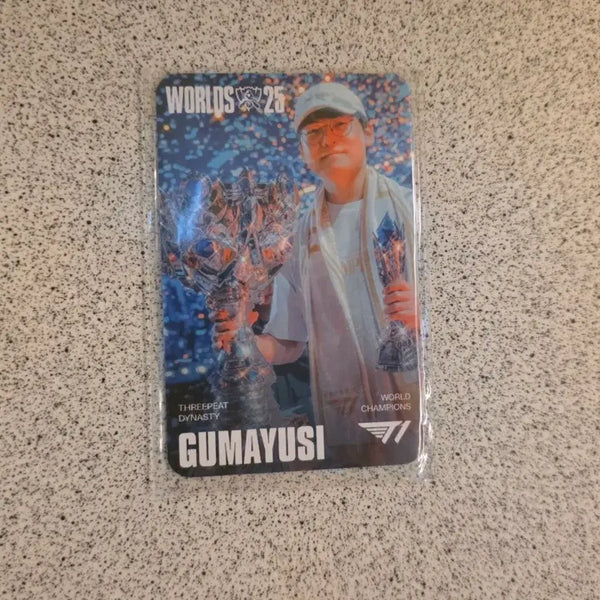 [BUNJANG] T1 Gumayusi 2025 Worlds Championship Photocard / MSI 대전 T1 HLE 구마유시 25월즈 우승 포토카드 포카