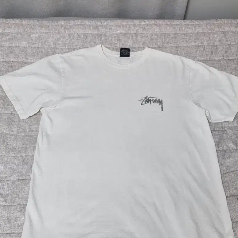 [BUNJANG] Stussy Plush T-Shirt White M / 스투시 플러시 티셔츠 화이트 M