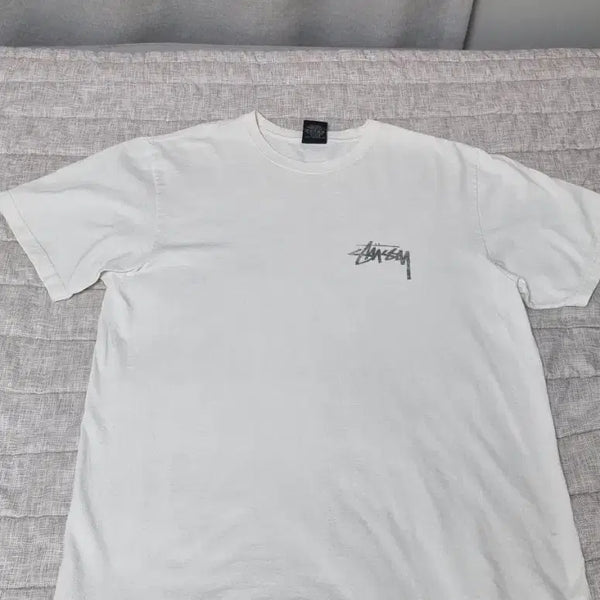 [BUNJANG] Stussy Plush T-Shirt White M / 스투시 플러시 티셔츠 화이트 M