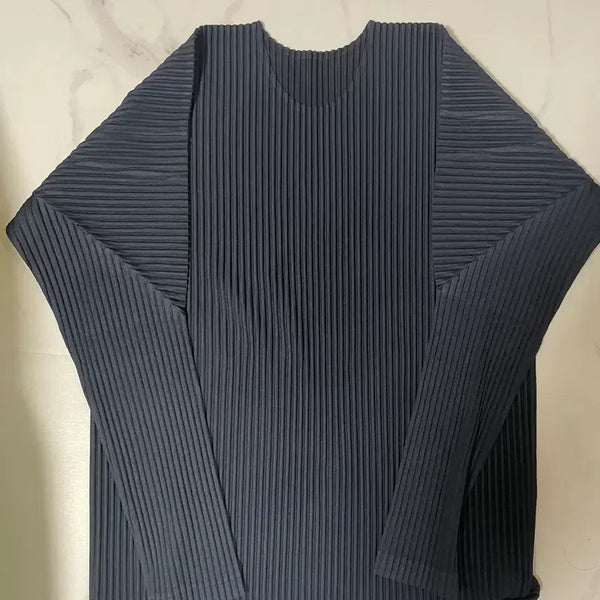 [BUNJANG] Issey Miyake Homme Plissé Basic Long Sleeve Navy Size 4 / 이세이미야케 옴므 플리세 베이직긴팔 네이비 4사이즈