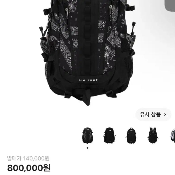 [BUNJANG] The North Face Big Shot Jet Black Bandana Backpack / 노스페이스 빅샷 제트 블랙 반다나 백팩
