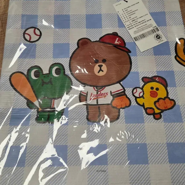 [BUNJANG] SSG Landers x Line Friends Tarpaulin Bag / ssg랜더스 라인프렌즈 타포린백 정가판매