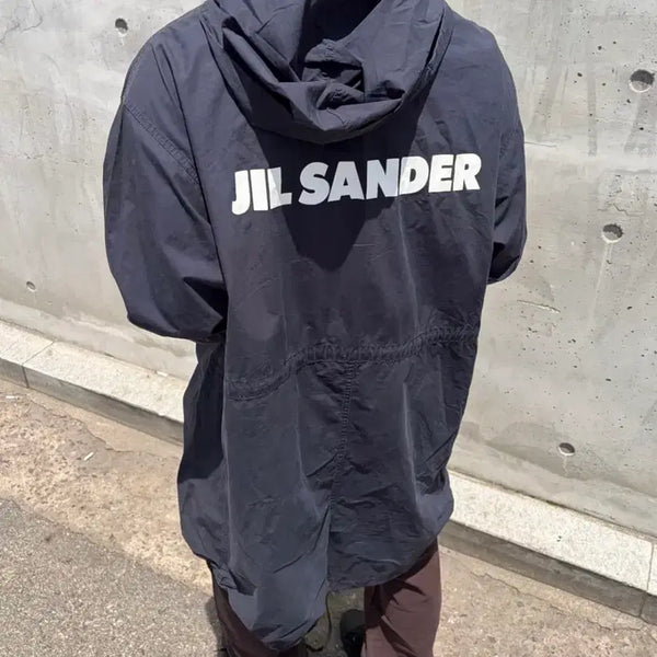 [BUNJANG] Jil Sander Back Logo Hooded Parka / (8월4일까지 특가) 질샌더 백로고 후드 파카