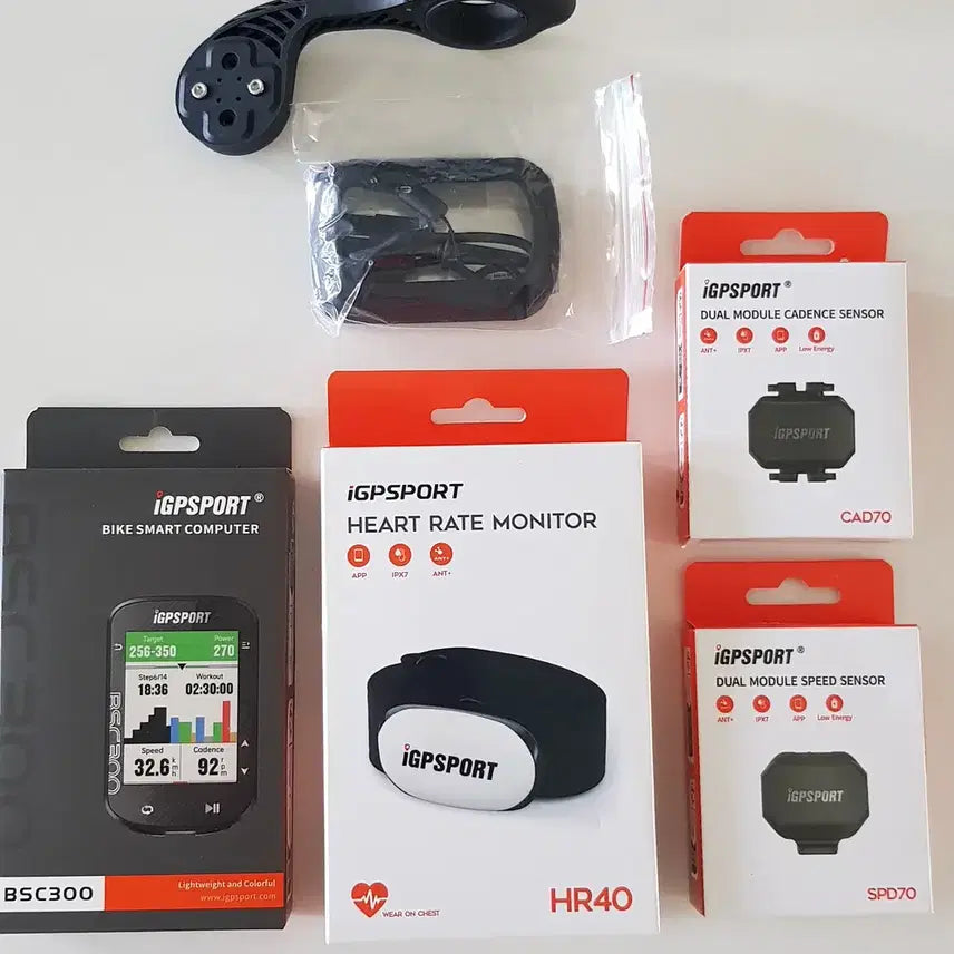 [BUNJANG] iGPSPORT BSC300 Bundle Set Bicycle Computer Speedometer / [풀패키지] iGPSPORT BSC300 자전거 컴퓨터 속도계