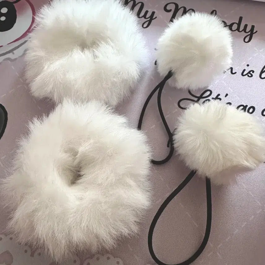 [BUNJANG] Pompom Hair Ties Bundle / 폼폼머리끈 일괄 양산형 지뢰계 양지뢰