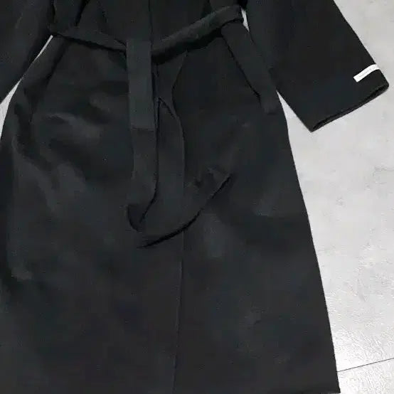 [BUNJANG] Jigott Black Cashmere Long Belted Coat / 지고트  블랙 캐시미어 롱 벨티드코트