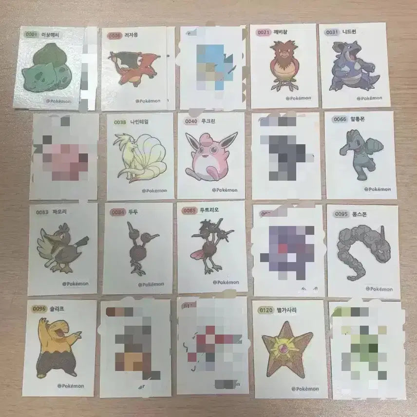 [BUNJANG] Pokemon Stickers / 포켓몬 띠부씰 판매