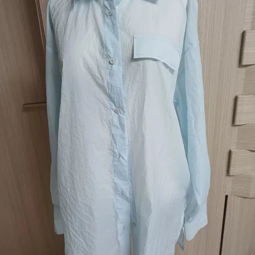 [BUNJANG] EGOIST Sky Blue Shirt / EGOIST 하늘색 셔츠