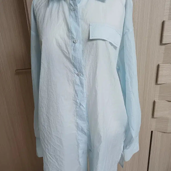 [BUNJANG] EGOIST Sky Blue Shirt / EGOIST 하늘색 셔츠