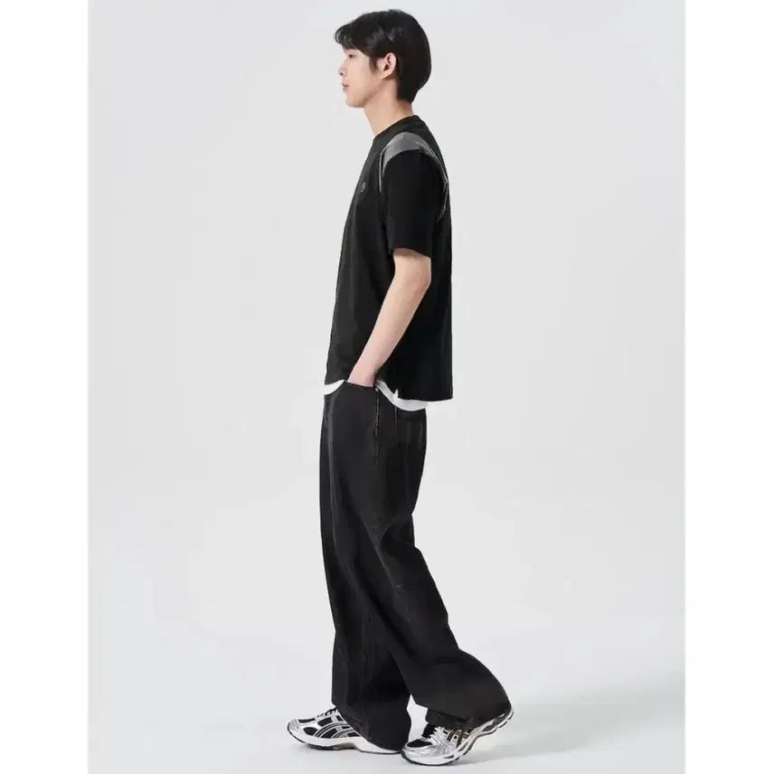 [BUNJANG] 8seconds Wide Denim Pants / 에잇세컨즈 와이드 데님 팬츠