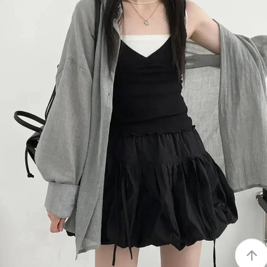 [BUNJANG] Ablery TONGTONG Oversized Shirt (Gray) / 에이블리 통통 오버핏 셔츠