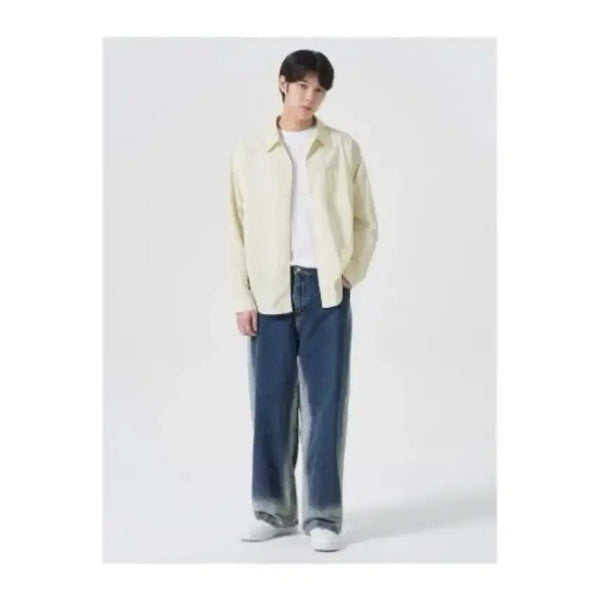 [BUNJANG] 8seconds Wide Denim Pants / 에잇세컨즈 와이드 데님 팬츠