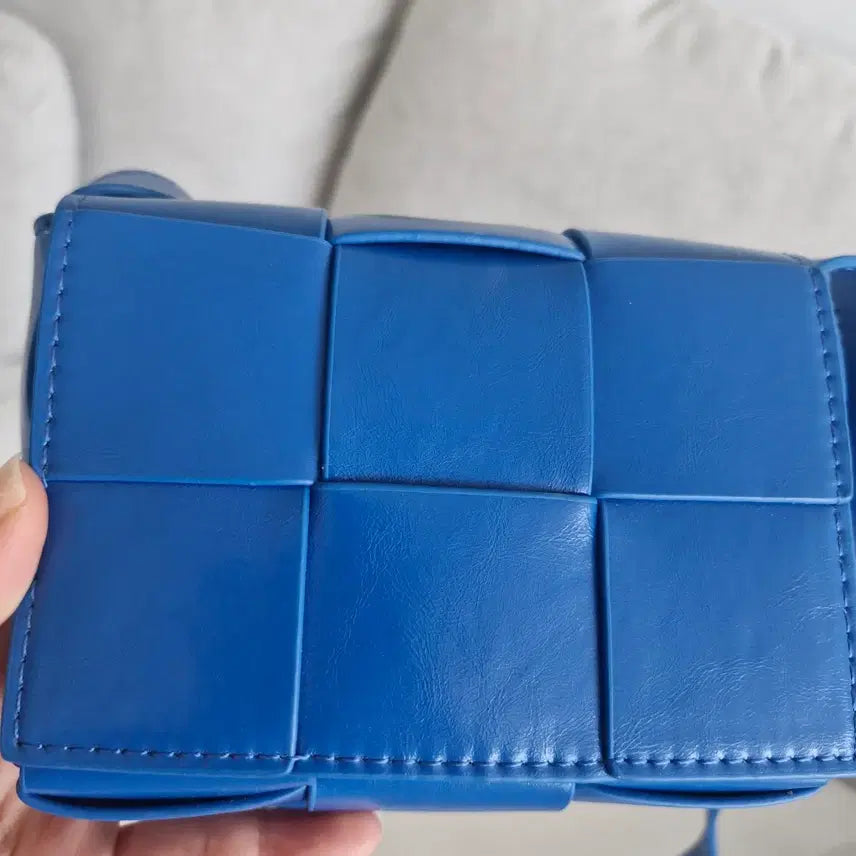 [BUNJANG] Bottega Veneta Style Cassette Bag Blue (Genuine Leather) / 보테가 st 카세트백 블루(소가죽)
