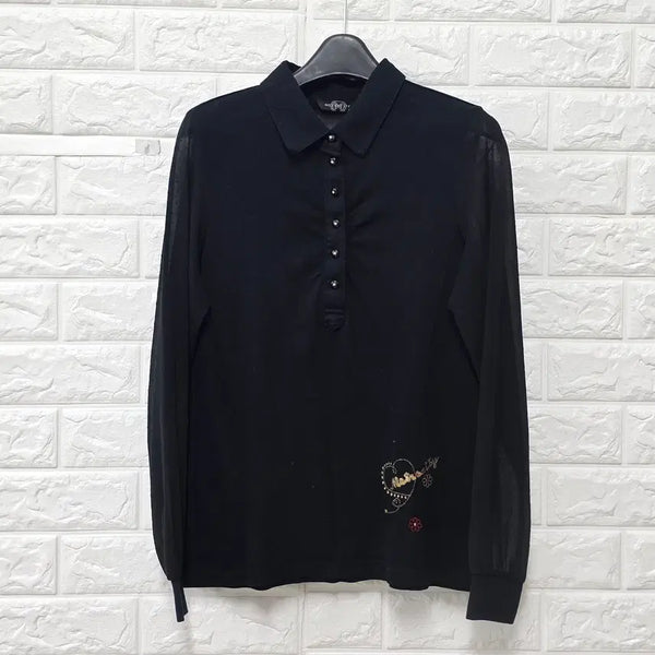 [BUNJANG] Metsiro City Black Blouse / 90 메트로시티 블랙 블라우스 E87