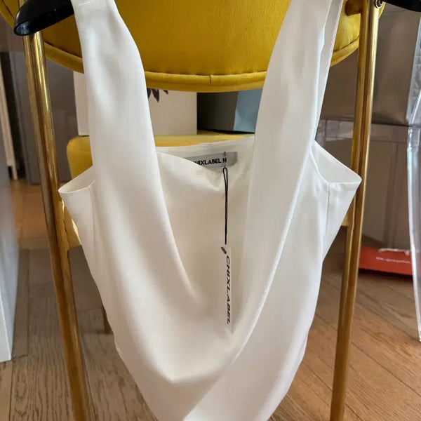 [BUNJANG] Chx Label White Blouse / 칙스라벨 화이트 블라우스
