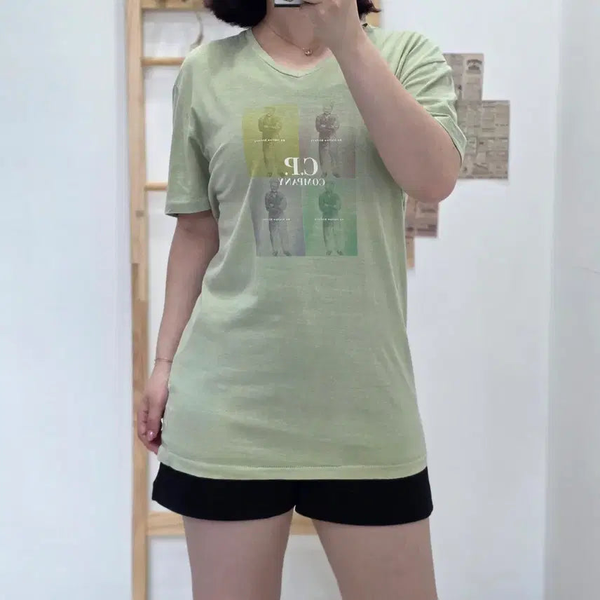 [BUNJANG] C.P. Company V-Neck T-Shirt / [프립]100/CP 컴퍼니 브이넥 반팔티