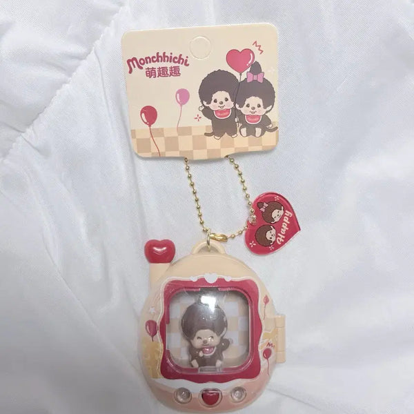 [BUNJANG] Monchhichi Tamagotchi Keychain New / 새상품) 몬치치 다마고치 키링