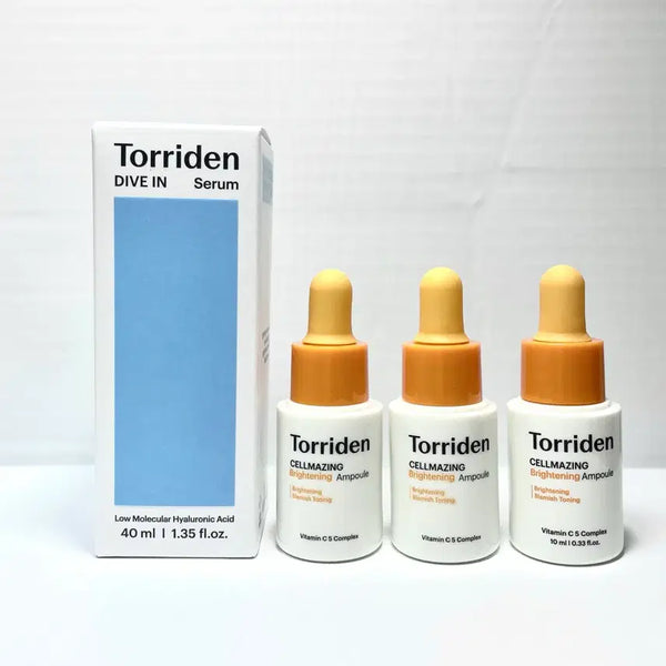 [BUNJANG] Torriden Dive-In Low Molecular Hyaluronic Acid Serum 40ml + Cellmazing Vita-C Brightening Ampoule 30ml Set / 토리든 다이브인 저분자 히알루론산 세럼 40ml+비타C 앰플 새상품