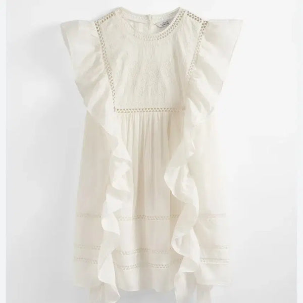 [BUNJANG] And Other Stories Frill Dress Ivory Viscose Rayon / 앤아더스토리즈 프릴 원피스 아이보리