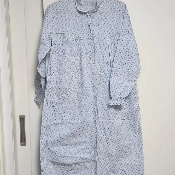 [BUNJANG] Long Sleeve Pajama Dress Puff Sleeve / 긴팔 원피스 잠옷 퍼프소매