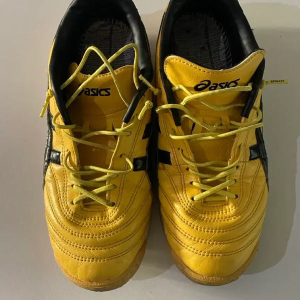[BUNJANG] Asics C3 TF Yellow Futsal Shoes / 아식스 C3 tf 255 노랑 풋살화(*판매글필독)